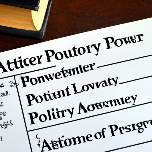 III. Different Types of Power of Attorney