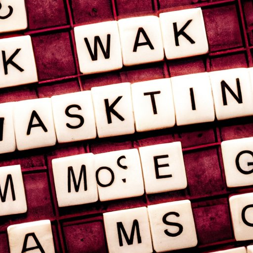 From Scrabble to Crosswords: Making Words with Letters